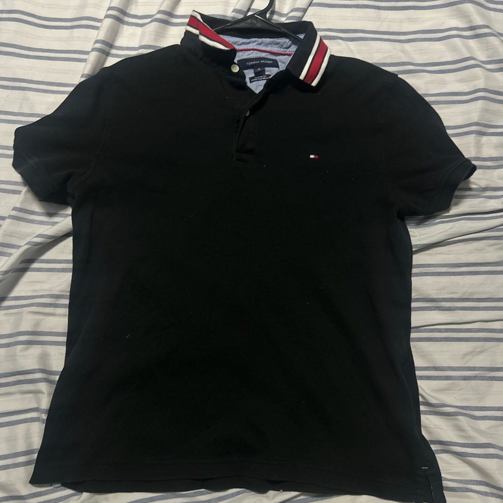 Tommy Hilfiger Black Polo Shirt for Men